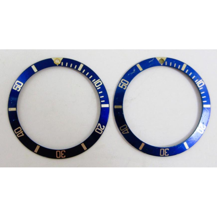 Two Authentic Rolex Submariner 16613 16803 16808 16818 Blue Watch Bezel Inserts